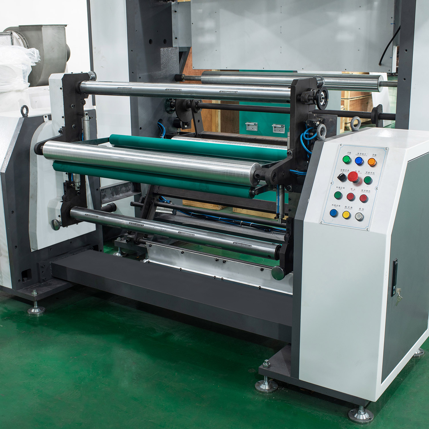 Detail of offset printing machine